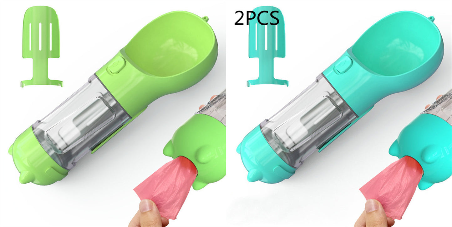 3 in 1 Water Bottle, Feeder And Garbage Bag